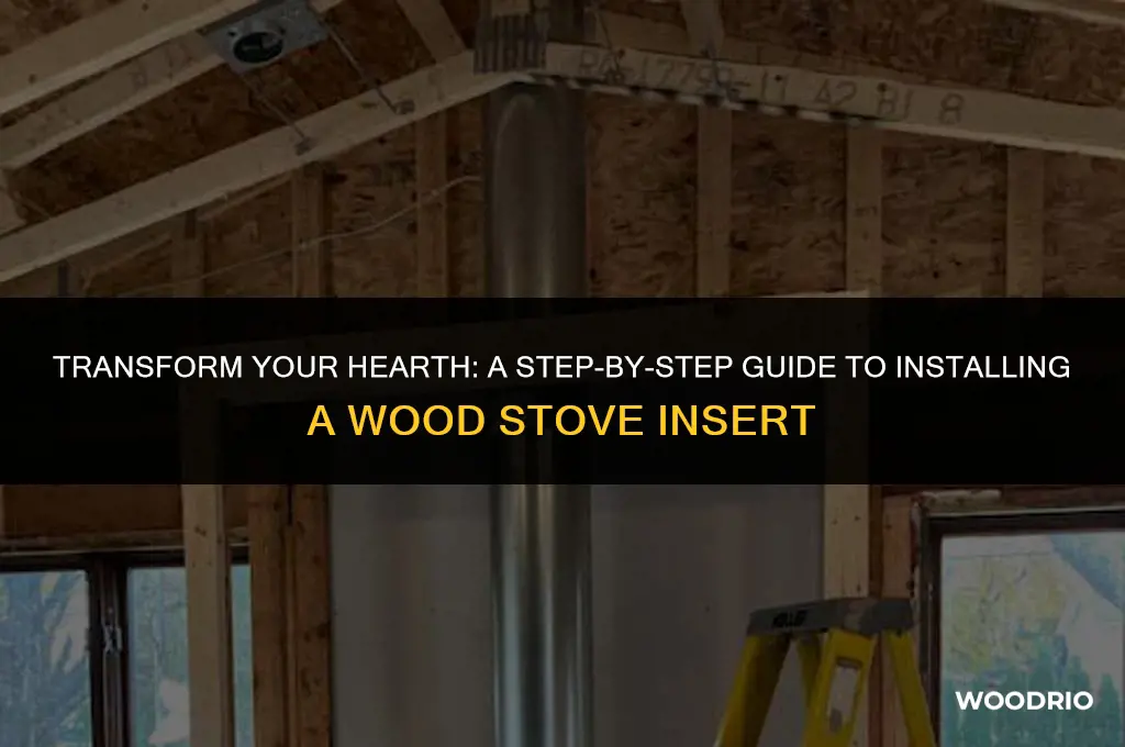 how to install a wood stove insert