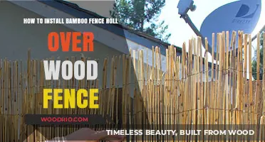 Transform Your Wood Fence: A Guide to Installing Bamboo Rolls