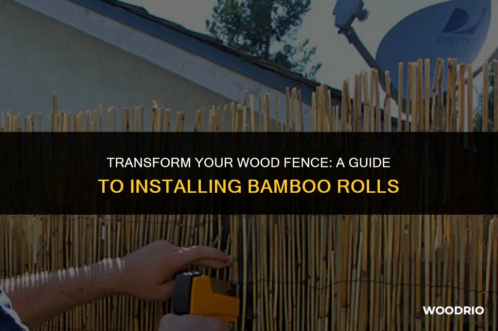 how to install bamboo fence roll over wood fence