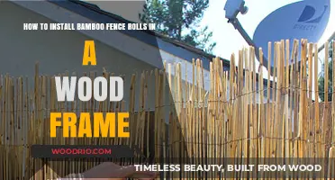 Easy Guide to Installing Bamboo Fence Rolls in a Wood Frame
