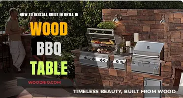 DIY Guide: Installing a Built-In Grill in Your Wood BBQ Table