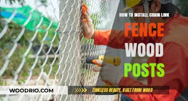 DIY Guide: Installing Chain Link Fence with Wooden Posts