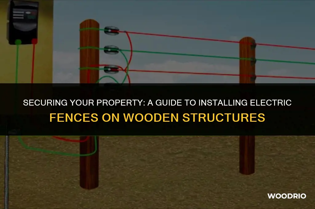how to install electric fence on wood fence
