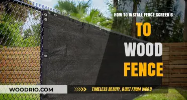 Easy Guide: Attaching Fence Screen 6 to Your Wooden Fence