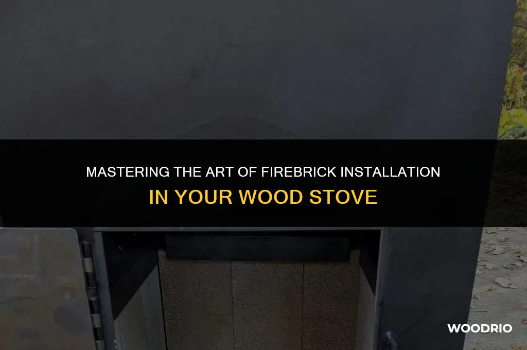 how to install firebrick in wood stove
