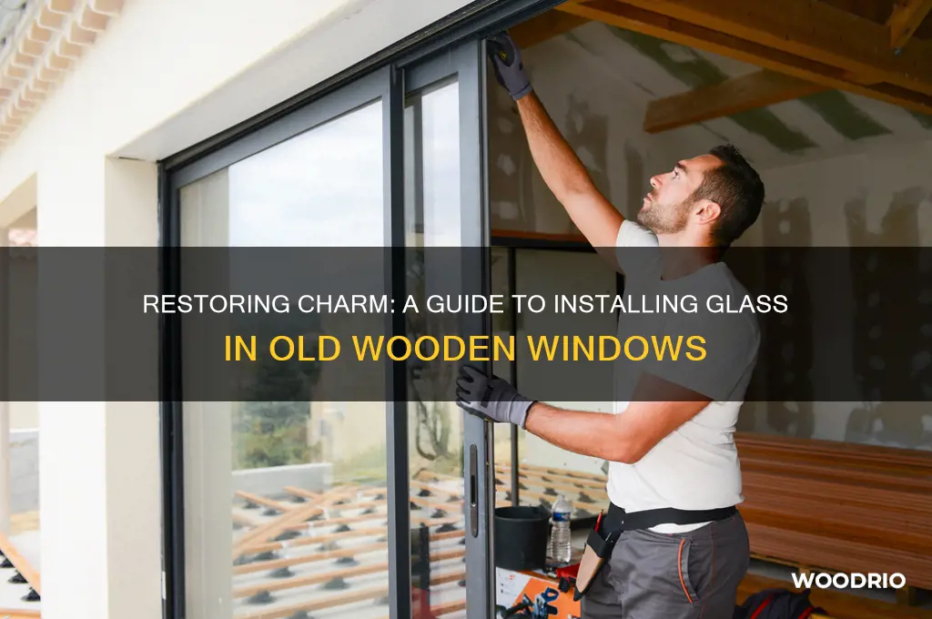 how to install glass in old wooden windows