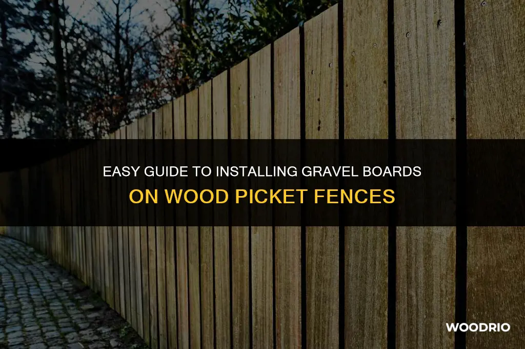 how to install gravel boards on wood picket fence