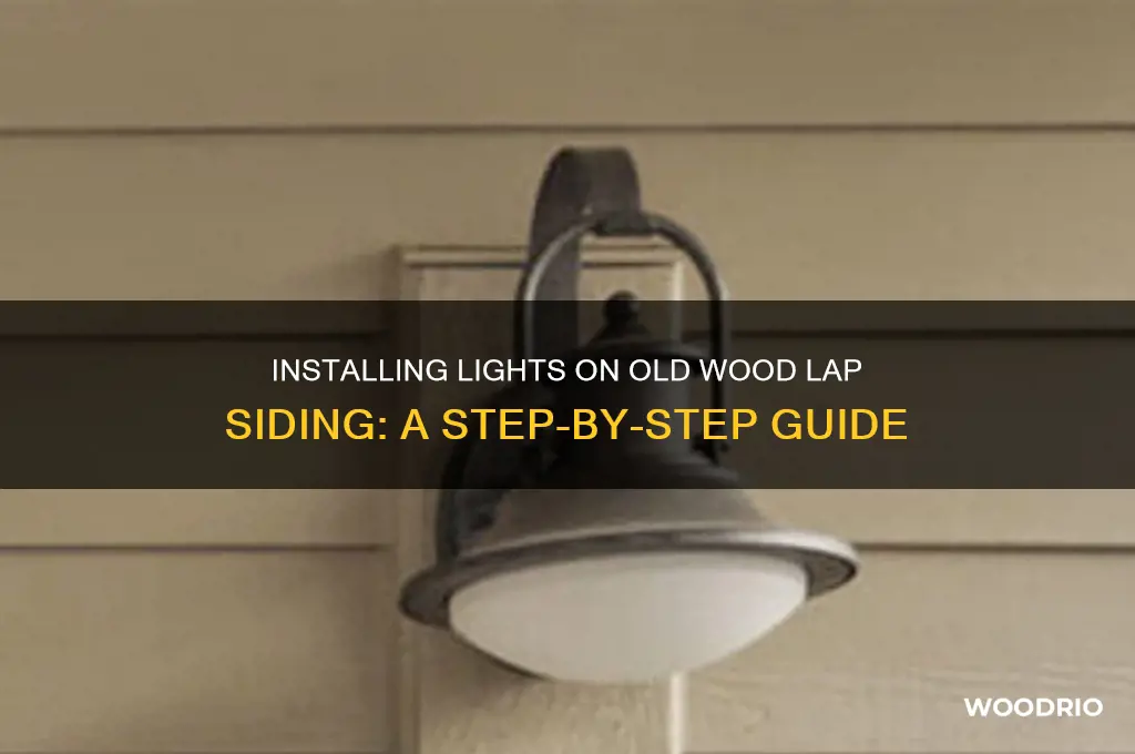 how to install light on old wood lap siding