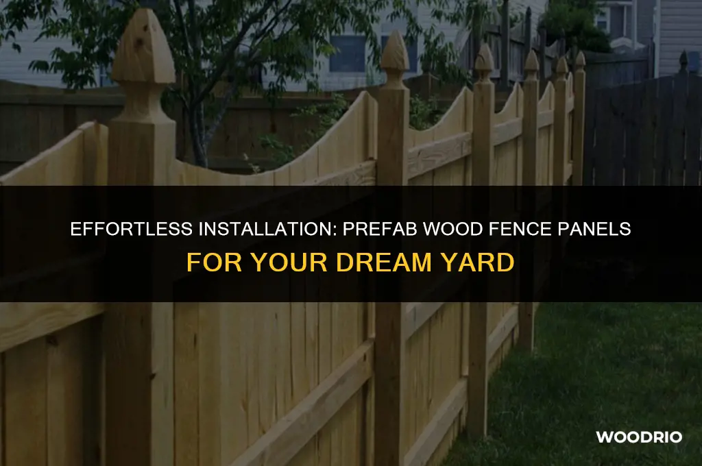 how to install prefab wood fence panels