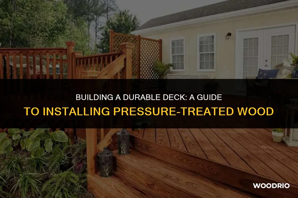 how to install pressure treated wood deck