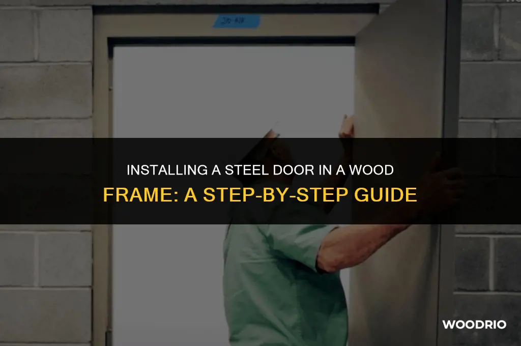 how to install steel door in wood frame