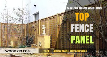 DIY Guide: Installing Treated Wood Lattice Top Fence Panels