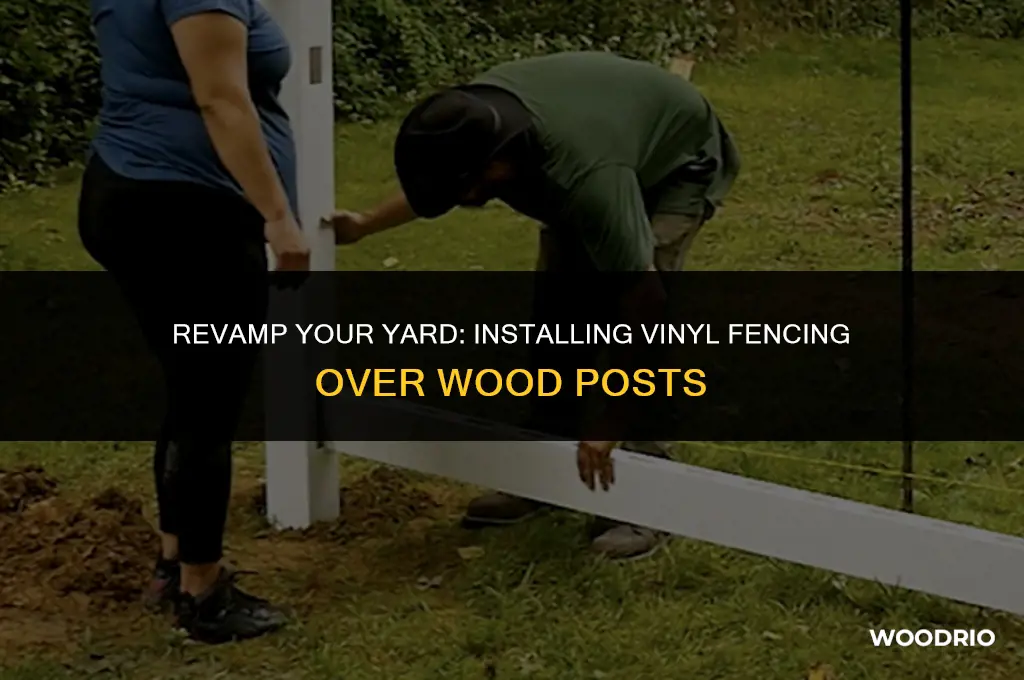 how to install vinyl fence over existing wood posts
