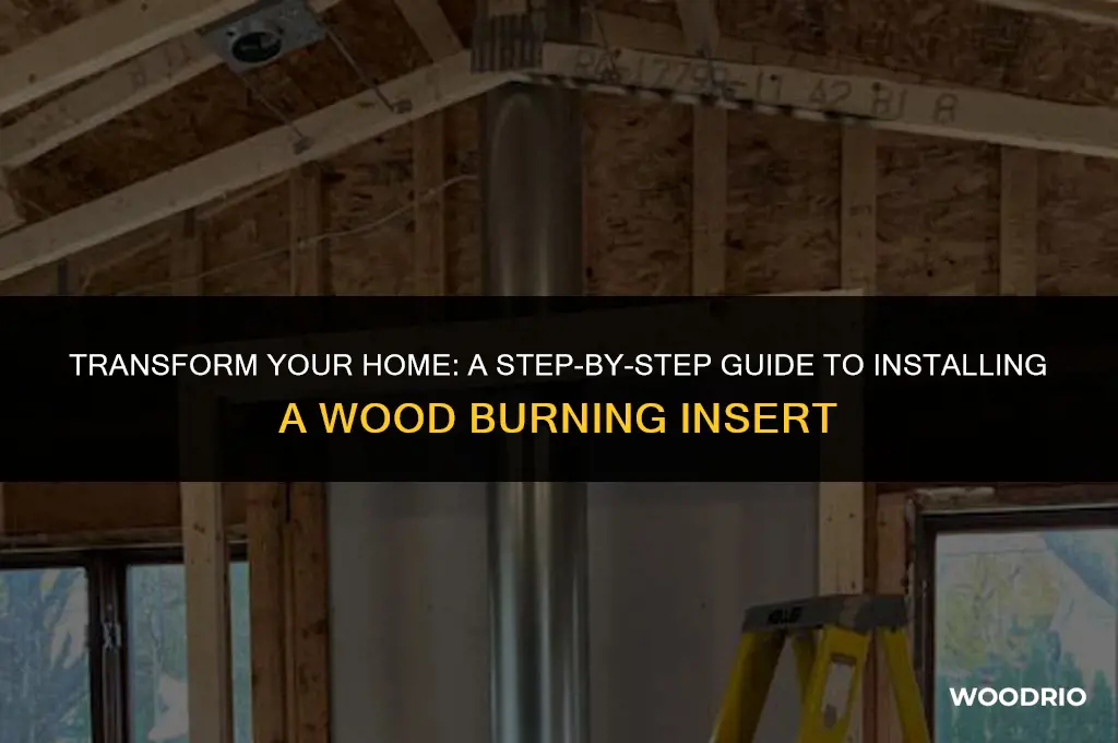 how to install wood burning insert