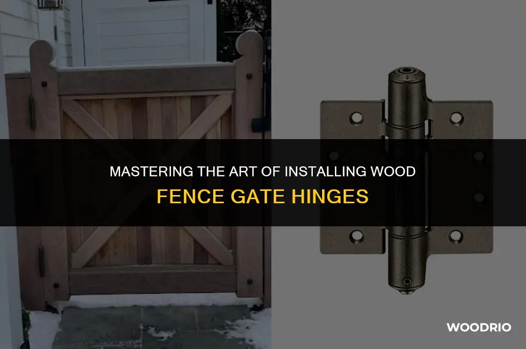how to install wood fence gate hinges