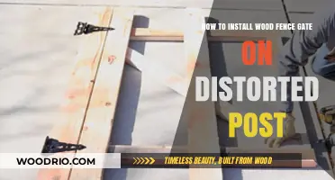 DIY Guide: Installing a Wood Fence Gate on a Distorted Post