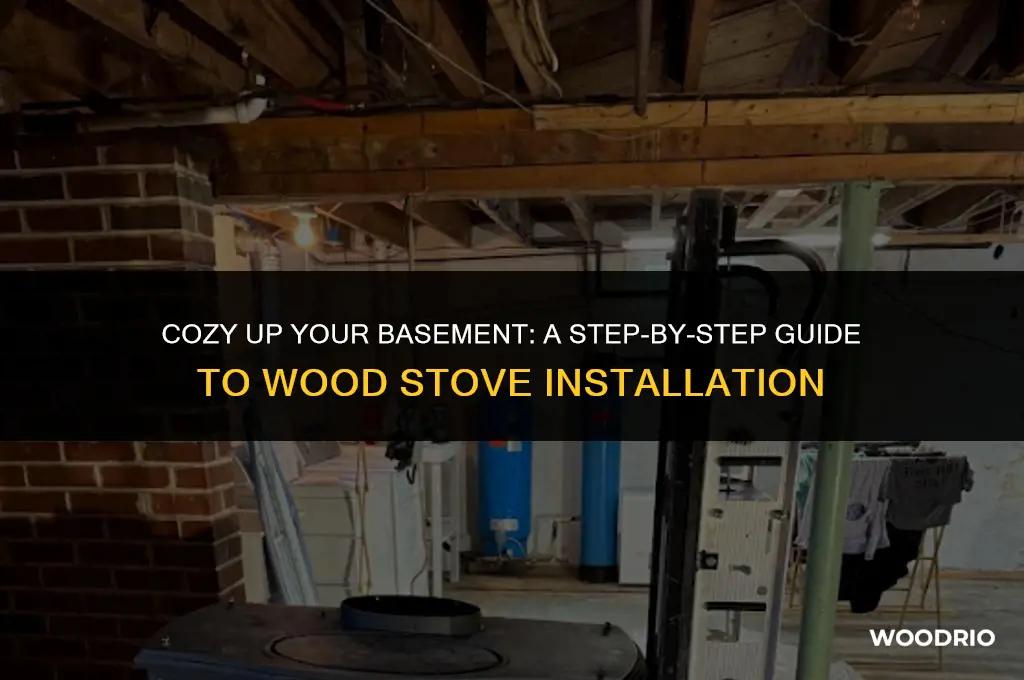 how to install wood stove in basement