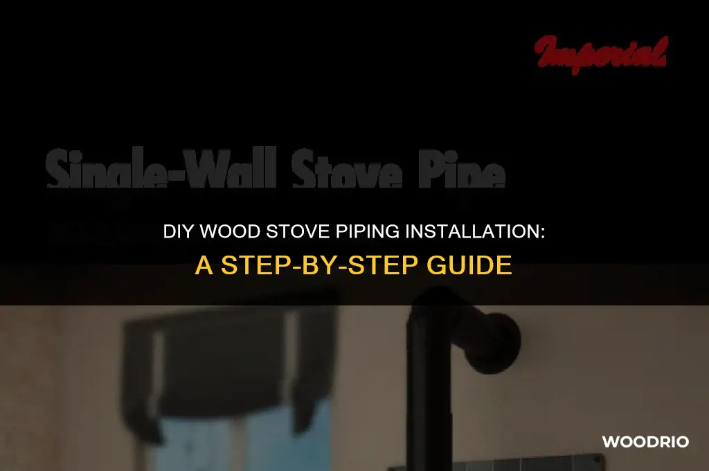 how to install wood stove piping