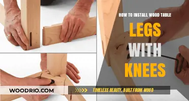 Installing Wood Table Legs with Knees: A Step-by-Step DIY Guide