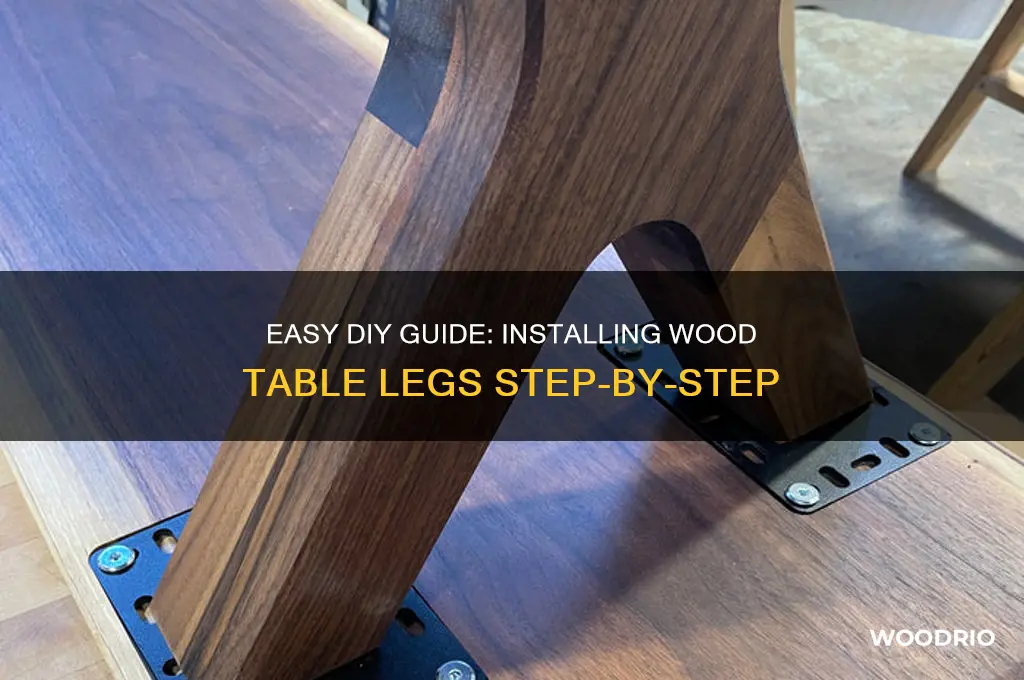 how to install wood table legs