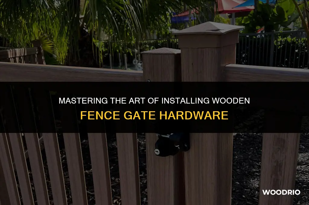 how to install wooden fence gate hardware