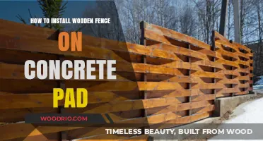 DIY Guide: Installing a Wooden Fence on a Concrete Pad