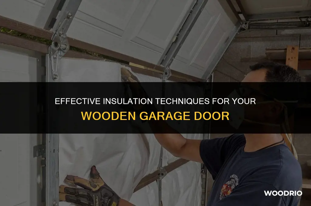how to insulate a wooden garage door