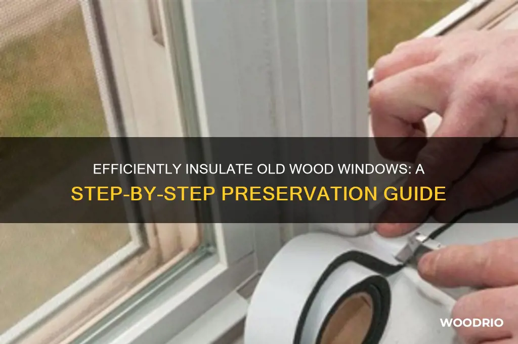 how to insulate old wood windows