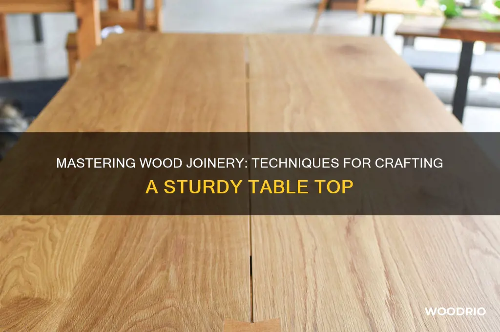 how to join large wood for table top