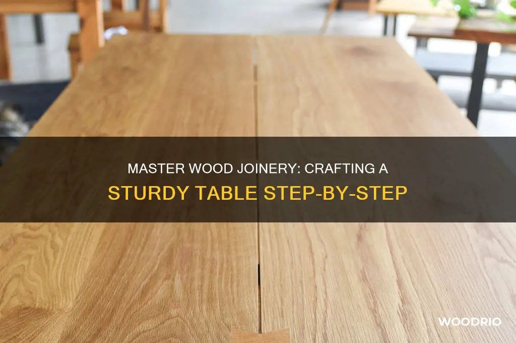 how to join pieces of wood to make a table