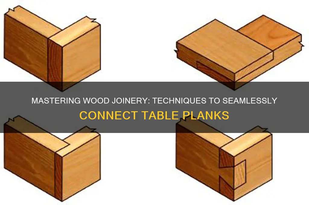 how to join planks of wood for a table