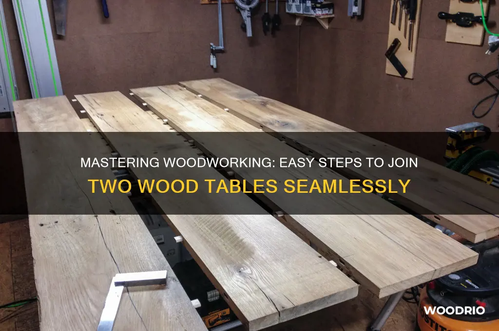 how to join two wood tables