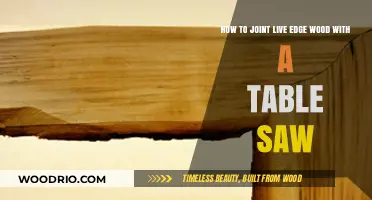 Mastering Live Edge Wood Joinery with Your Table Saw Techniques