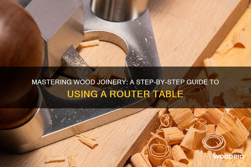 how to joint wood router table