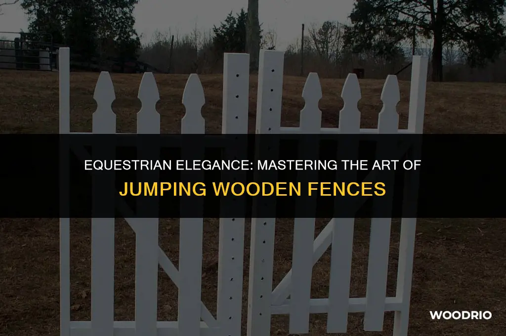 how to jump a wooden fence
