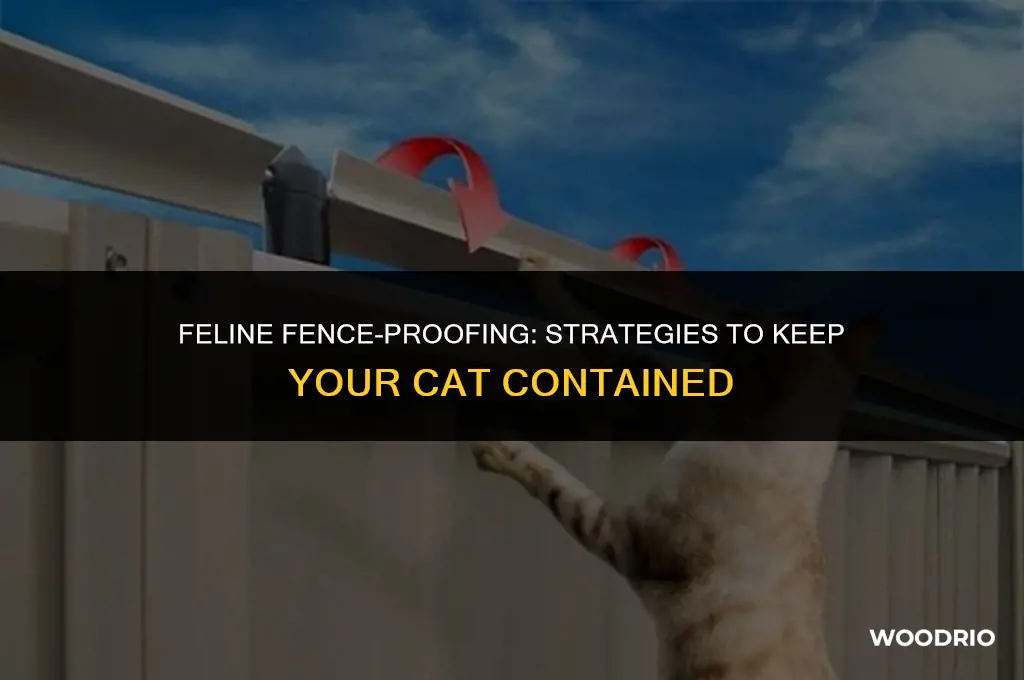 how to keep a cat from climbing a wood fence