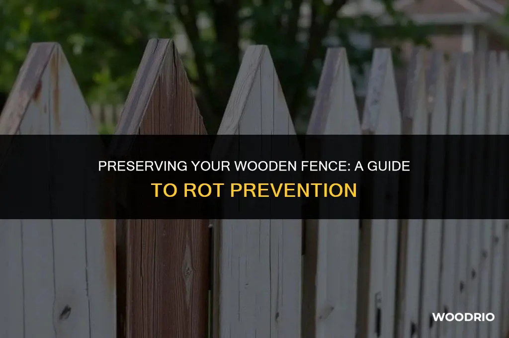 how to keep a wood fence from rotting