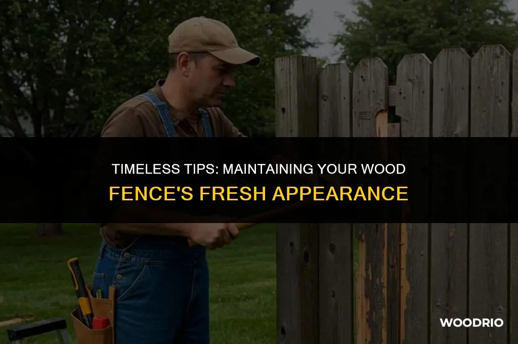 how to keep a wood fence looking new
