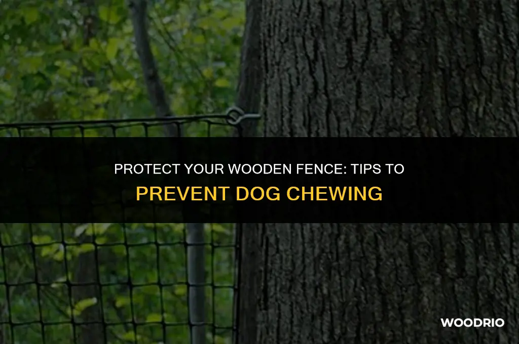 how to keep dog from chewing on wooden fence