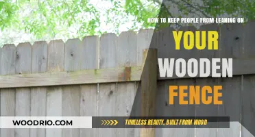 Preserving Your Wooden Fence: Tips to Discourage Leaning