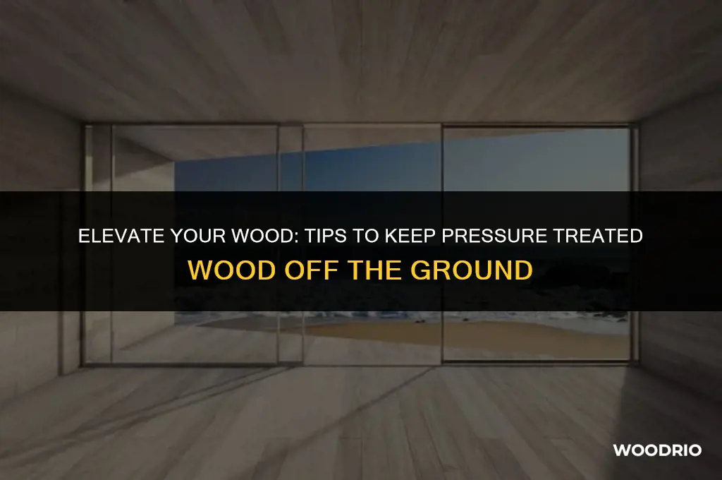 how to keep pressure treated wood from contacting ground