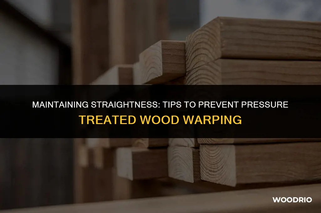how to keep pressure treated wood from warping