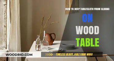 Prevent Tablecloth Slipping: Easy Tips for Wood Tables