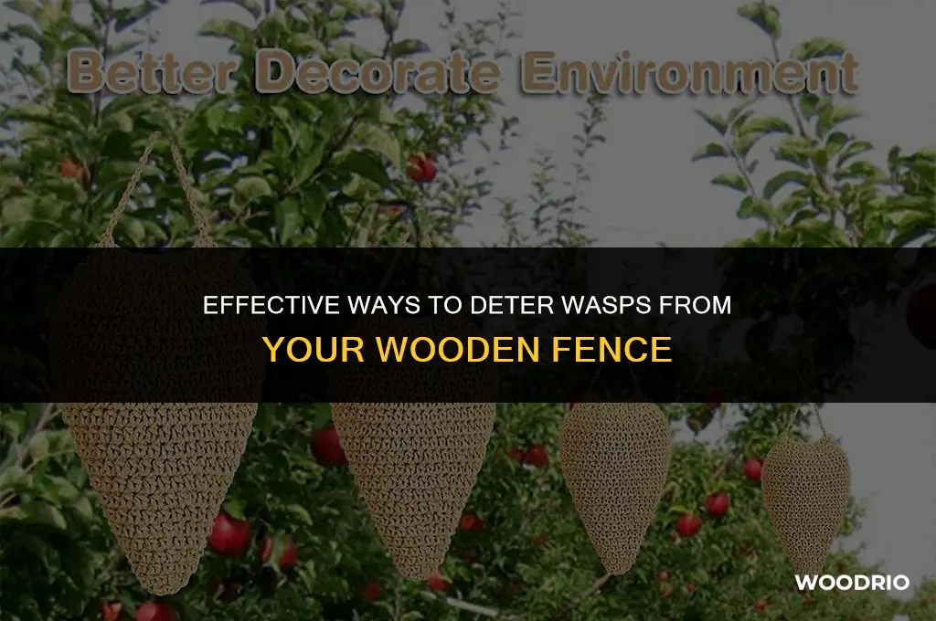 how to keep wasps away from wood fence