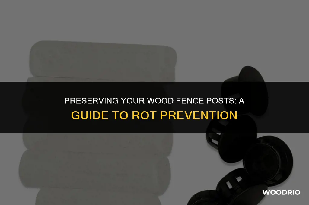 how to keep wood fence post from rotting