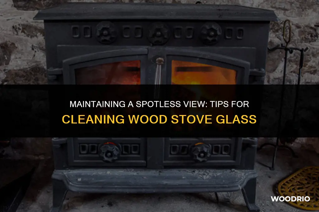 how to keep wood stove glass clean