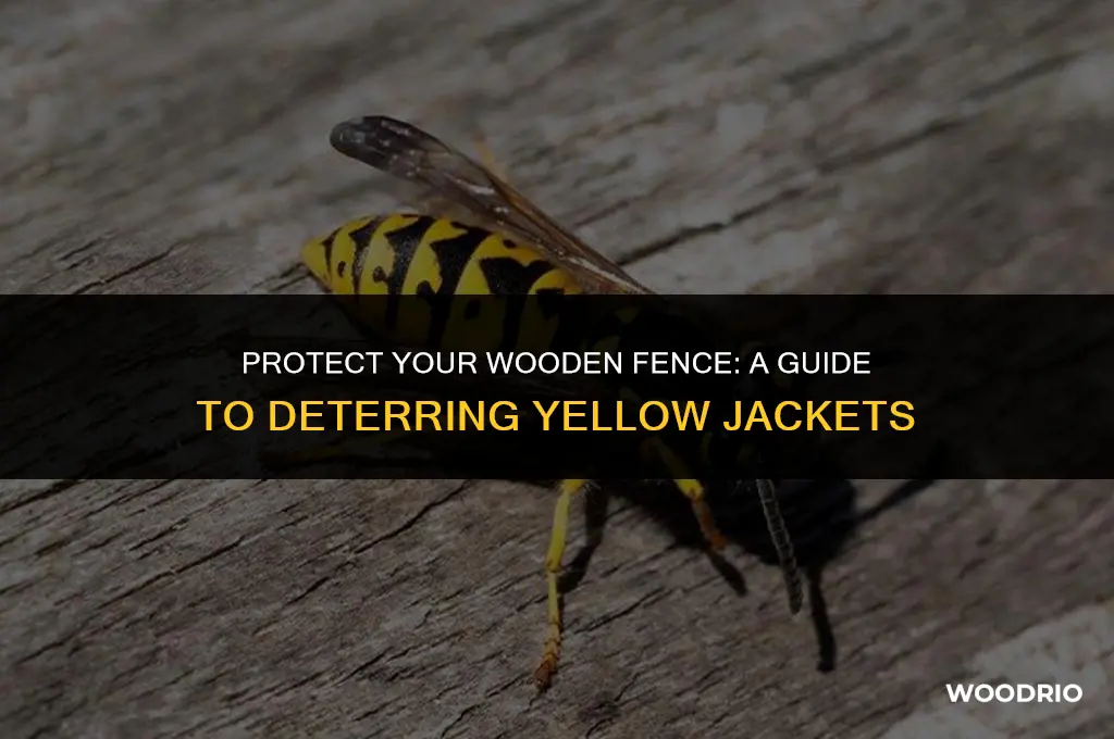 how to keep yellow jackets from eating wooden fence