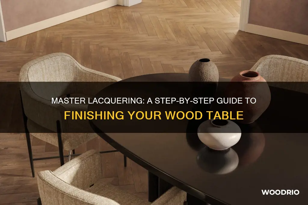 how to lacquer a wood table