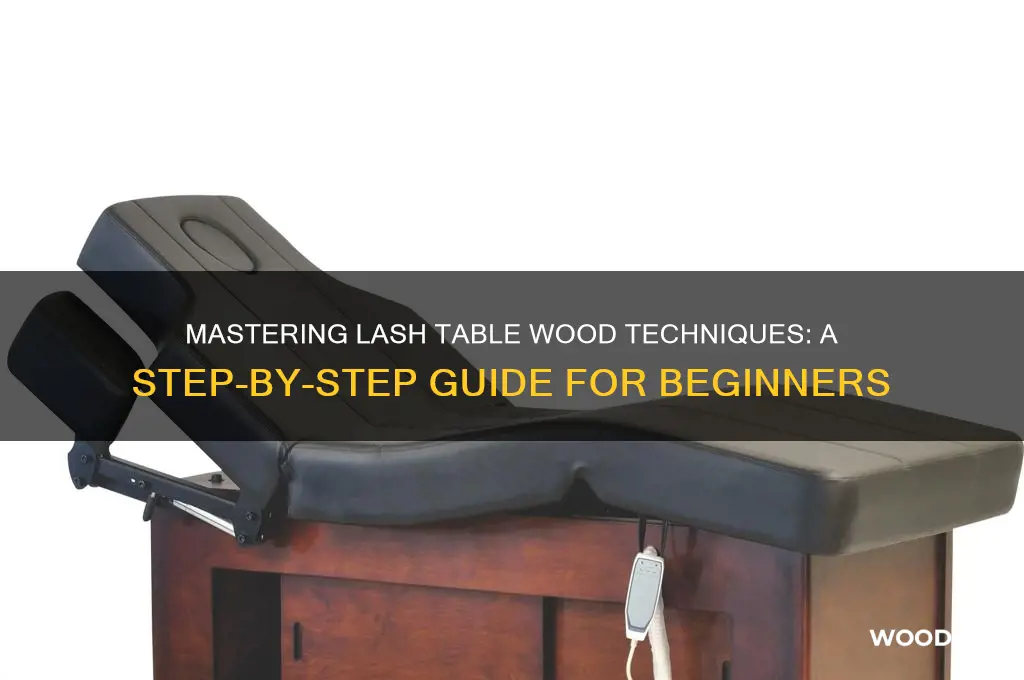how to lash table woods