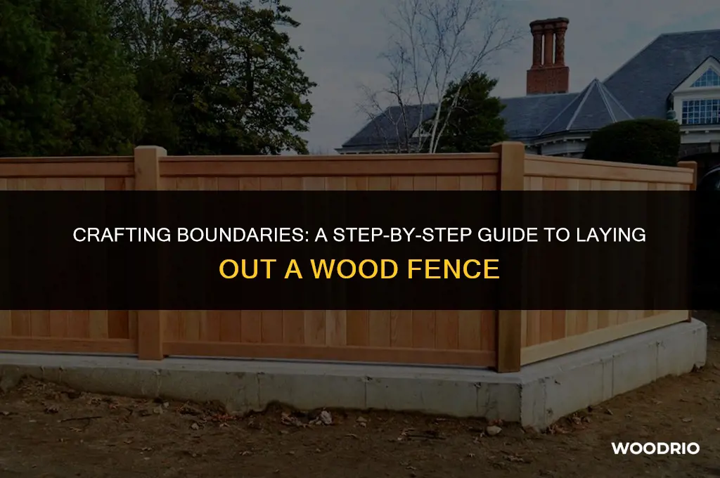 how to lay out a wood fence